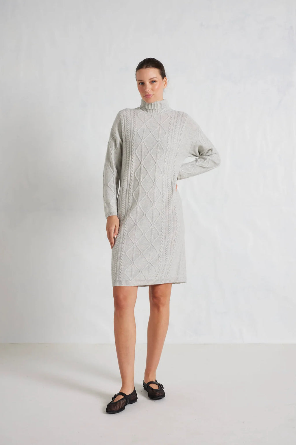 Violet Polo Knit Dress in Mojave
