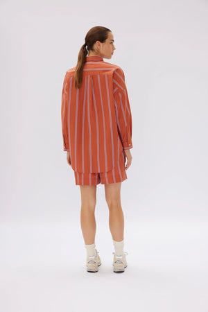 Chiara Shirt Mid Length -Two Stripe