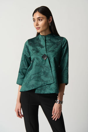 Textured Woven Jacquard Swing Jacket -14