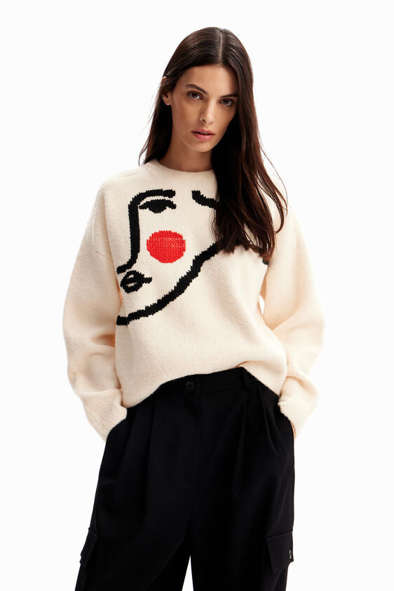 Oversized Face Pullover