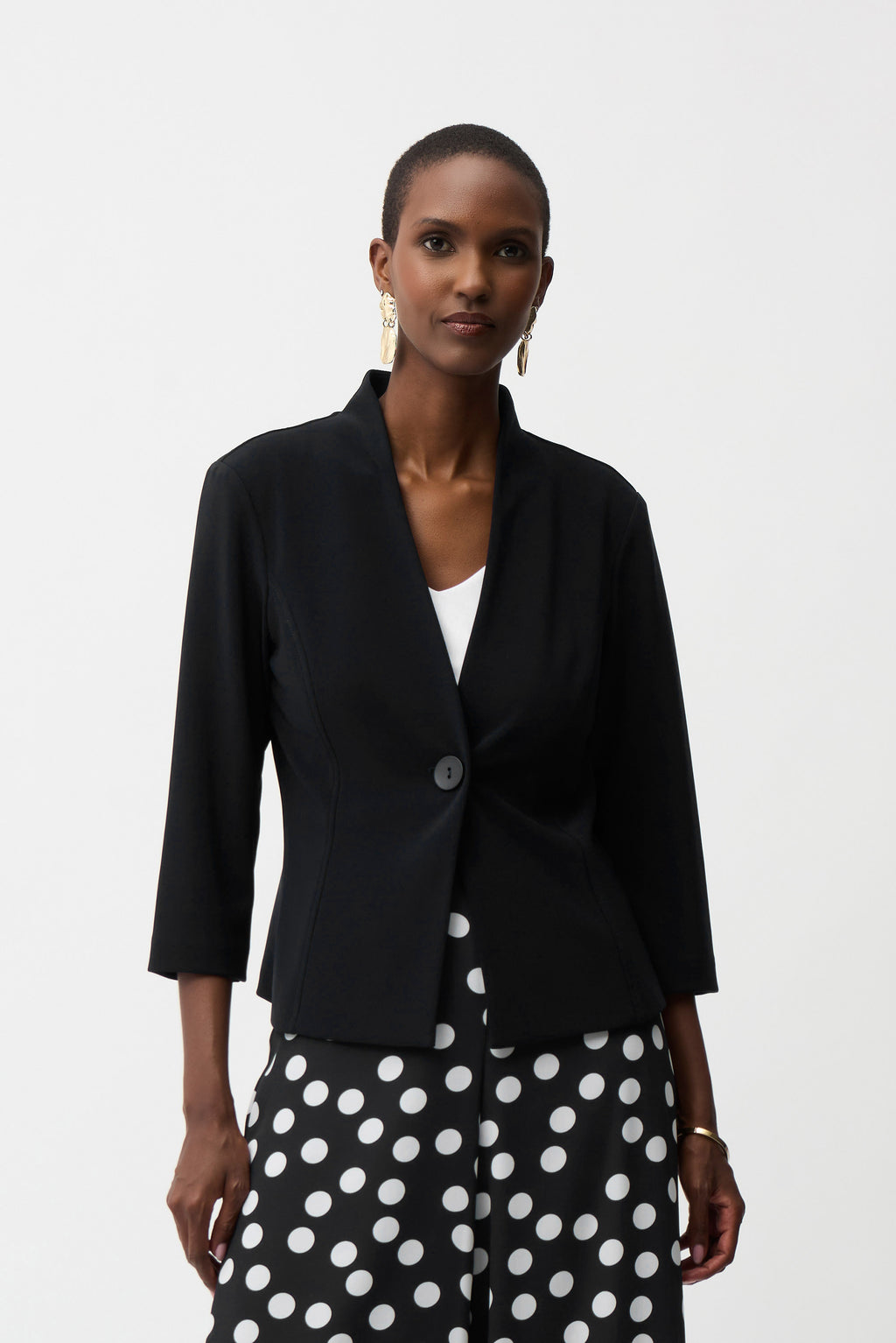 Silky Knit Fitted Jacket