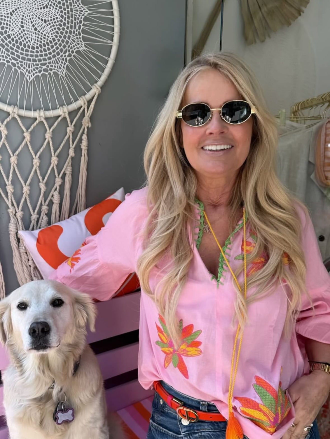 Rosa Blouse Yellow Lillies