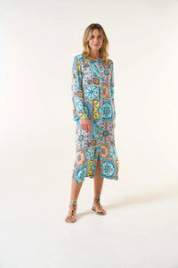 Sani Maxi Print-Casablanca-Cupro-Multi