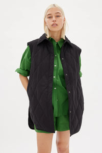 Parker Quilted Vest - Black - M