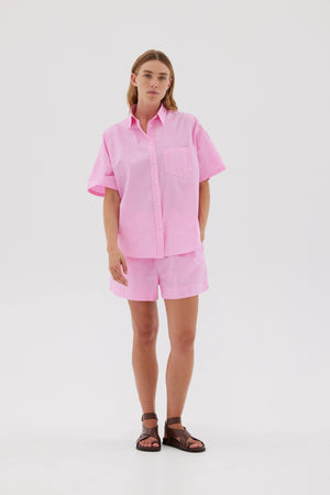Chiara Short Sleeve Shirt - Candy - L (Aus 12)