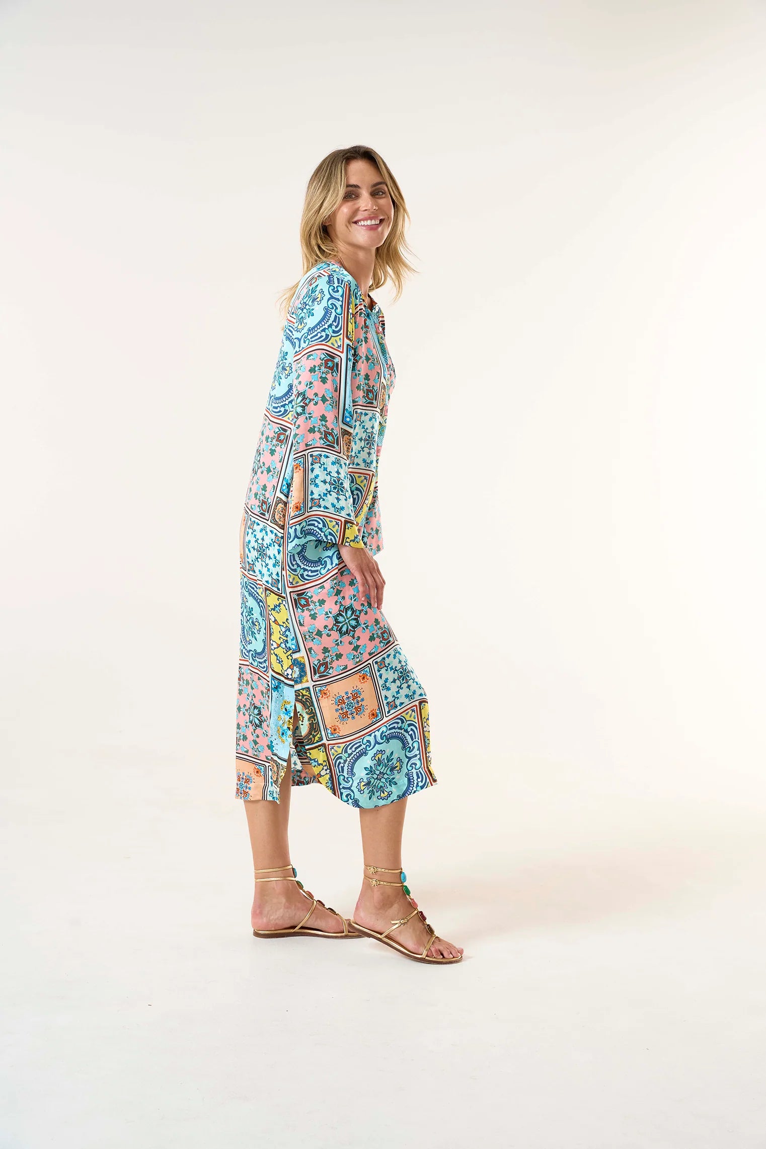 Sani Maxi Print-Casablanca-Cupro-Multi