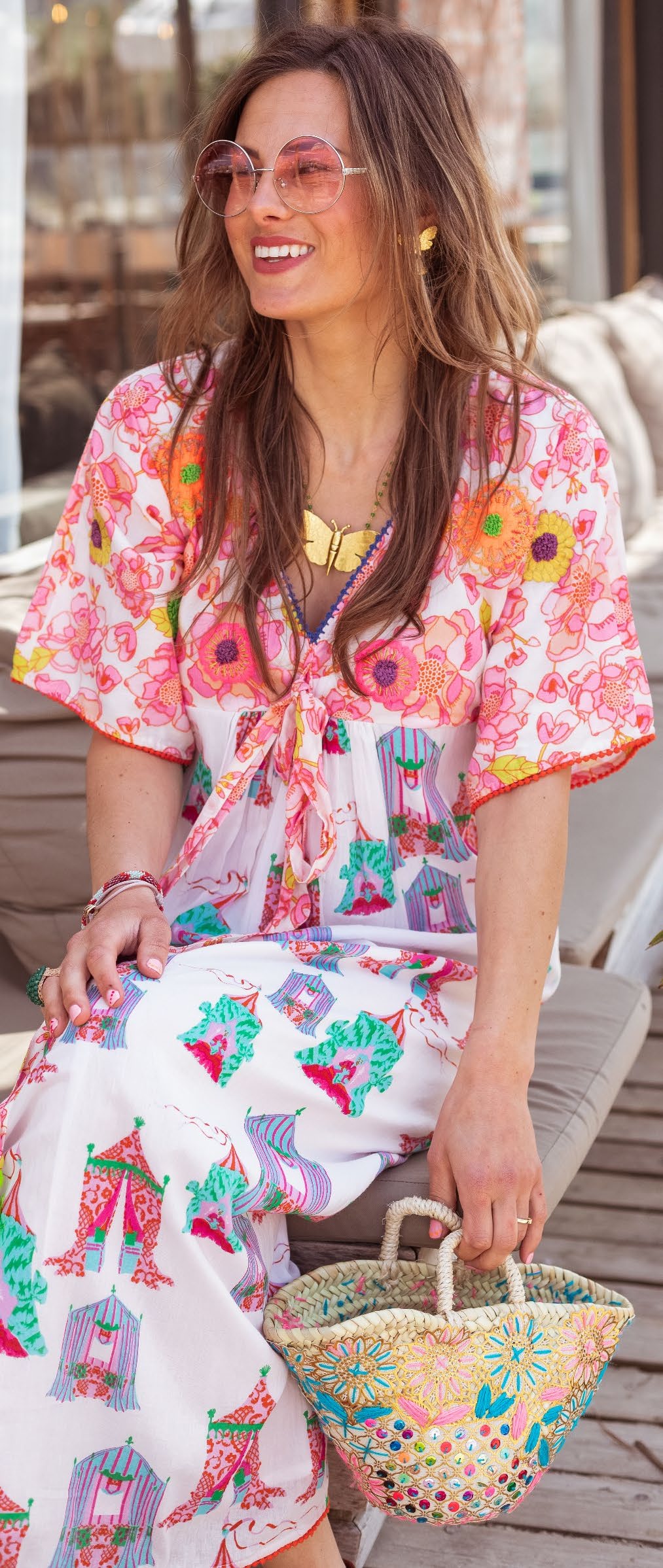 Tea Tents Mix Long Dress