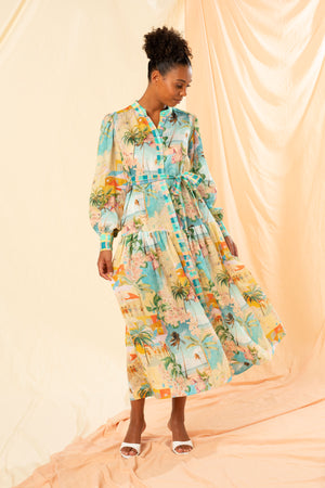 Oceana Maxi Shirt Dress