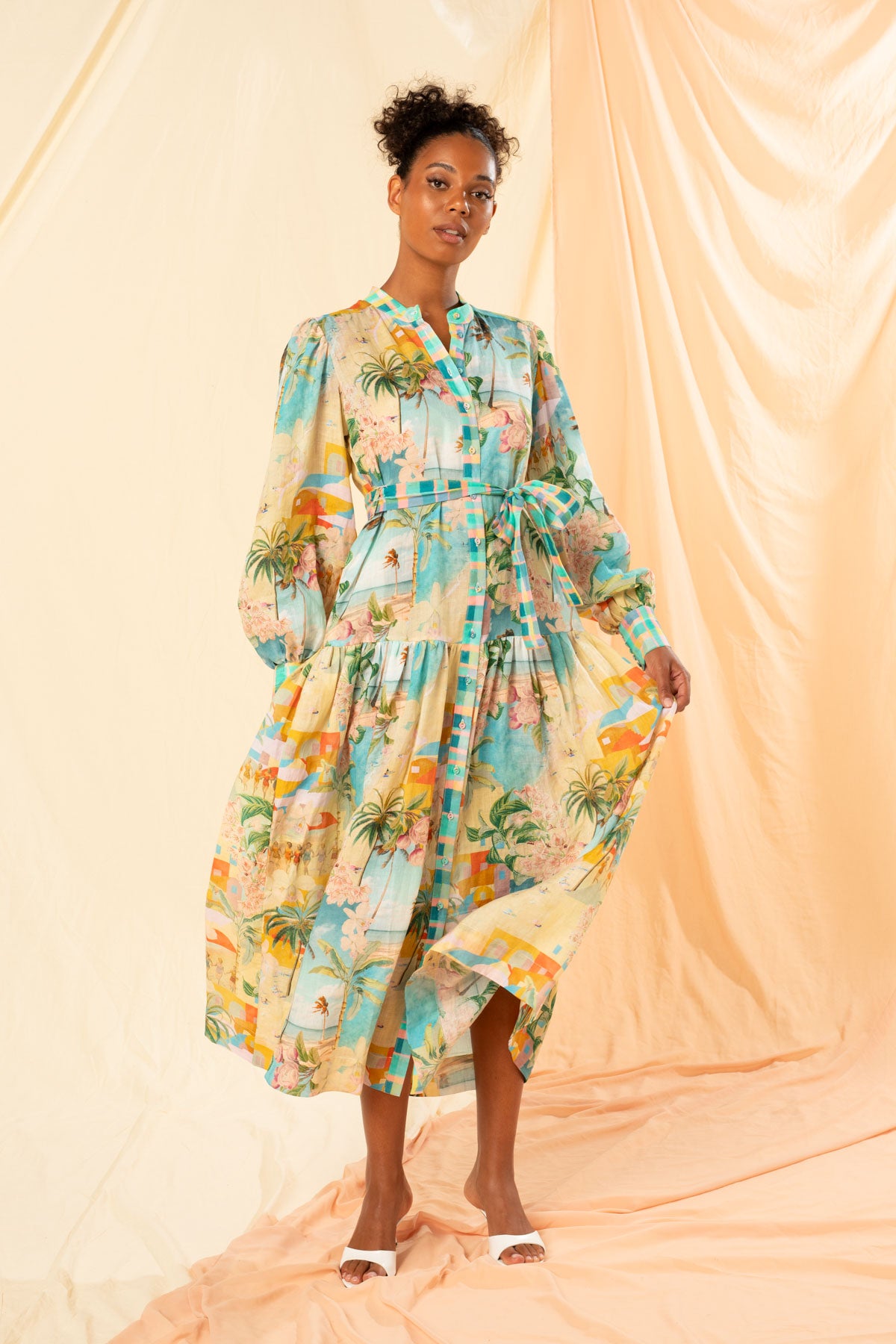 Oceana Maxi Shirt Dress