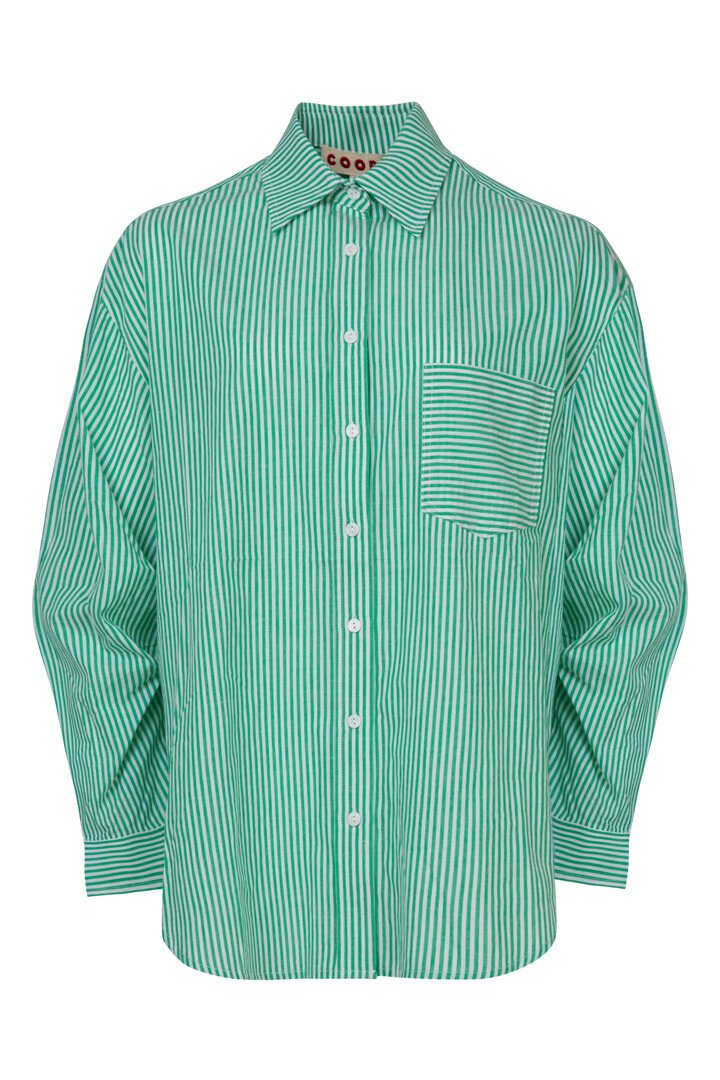Just Casually Shirt - Green Stripe