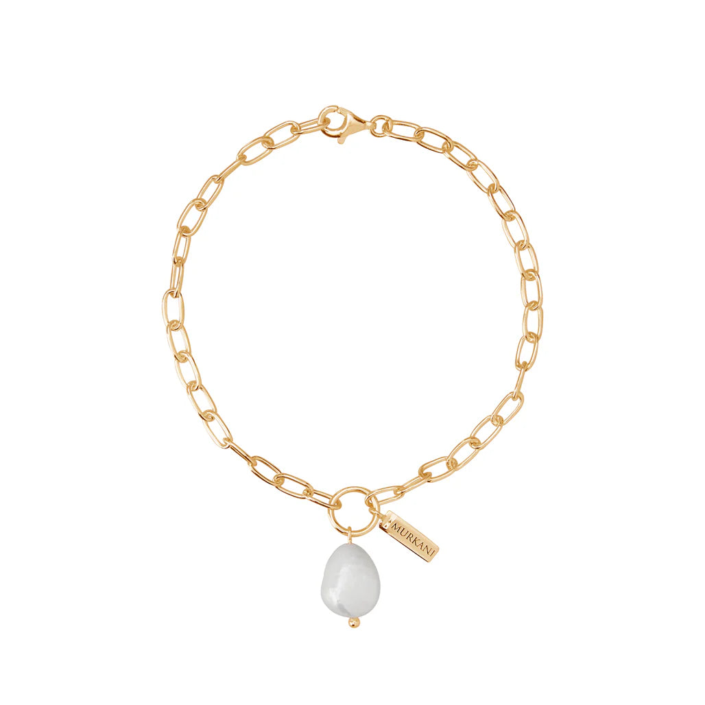 Aphrodite Goddess Pearl Drop Bracelet