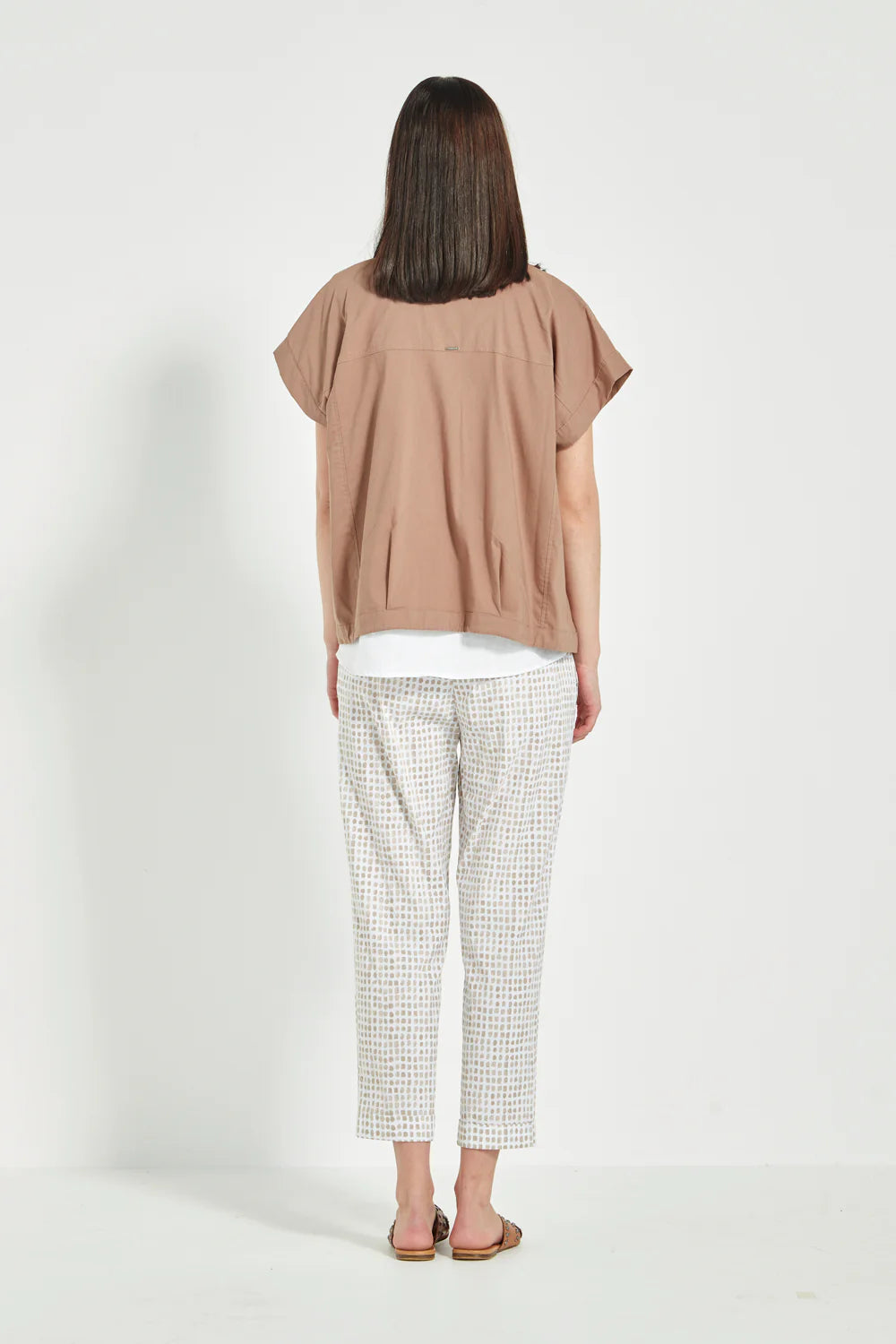 Acrobat Tile 7/8 Pant | Bark Print