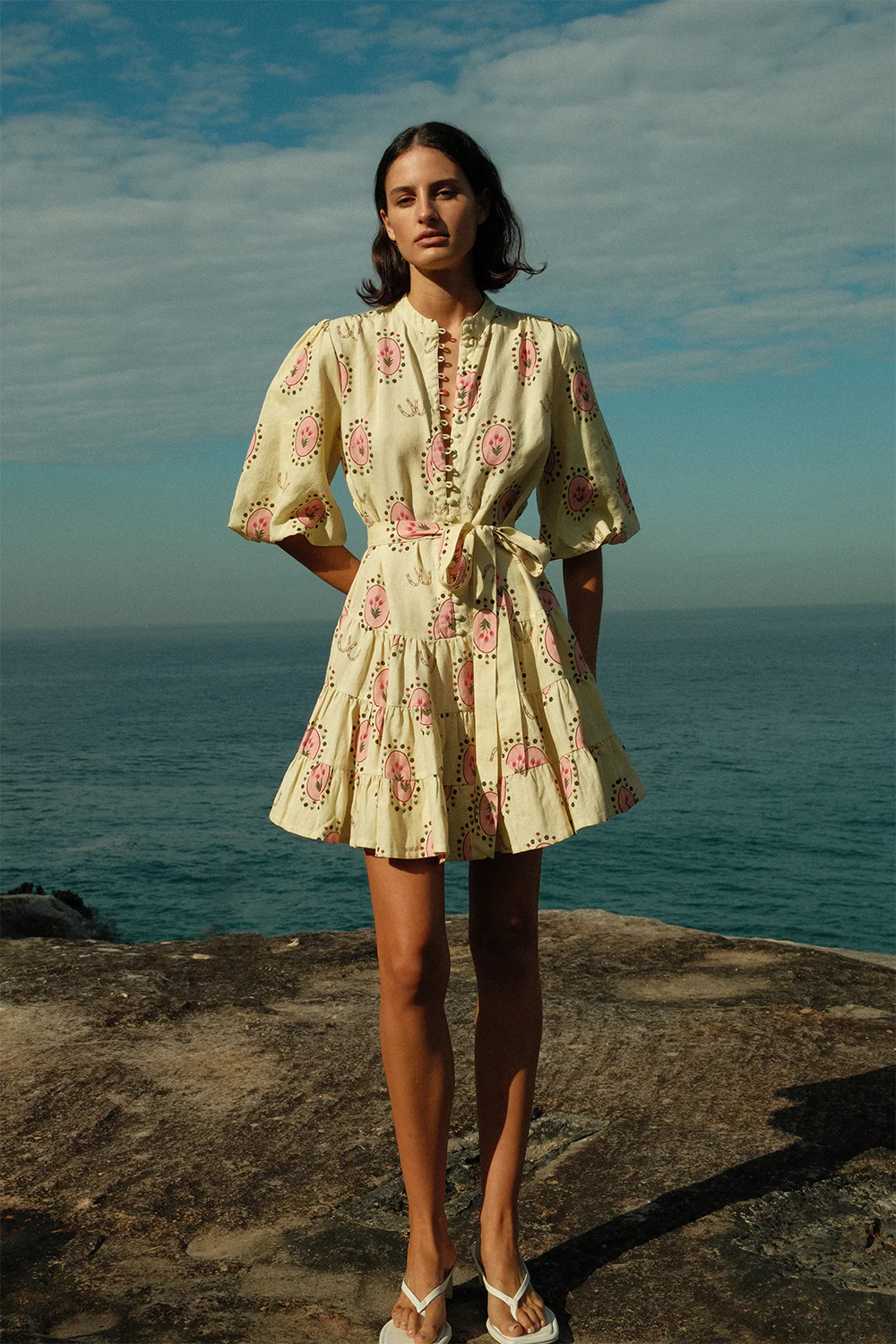 Ruba Mini Dress | Savanna Tile | Size 8