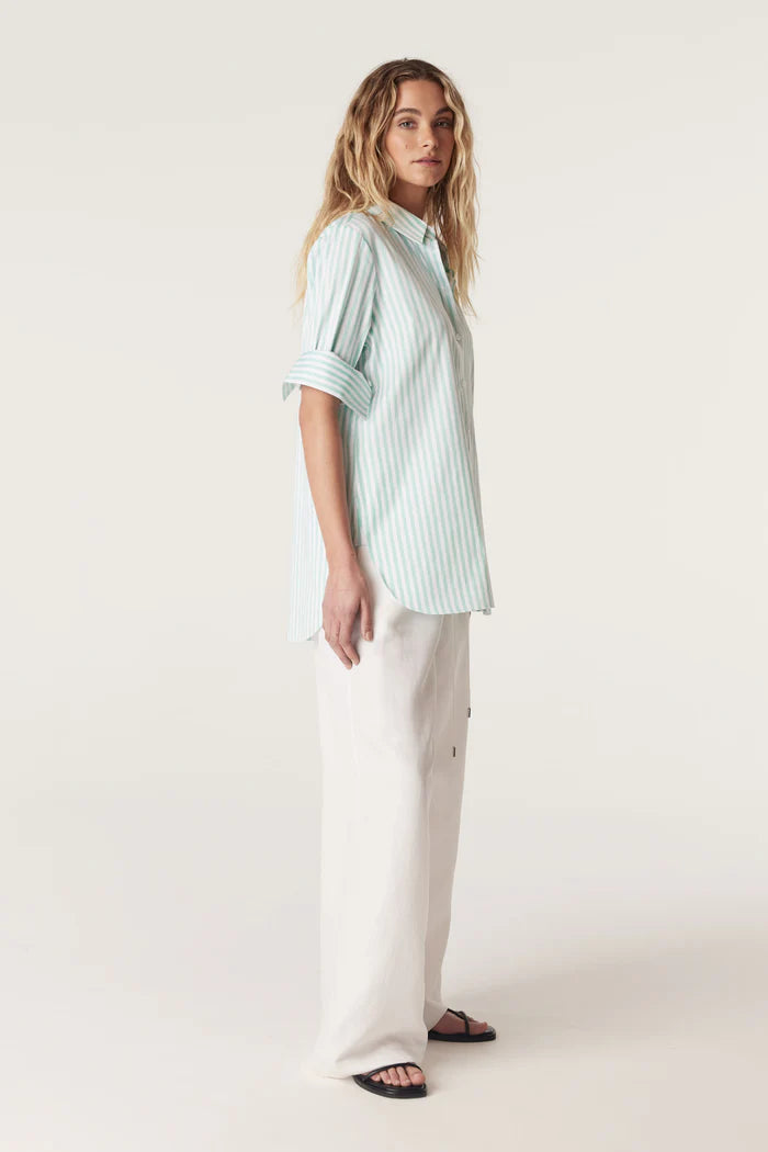 Henri Shirt - Seafoam Stripe