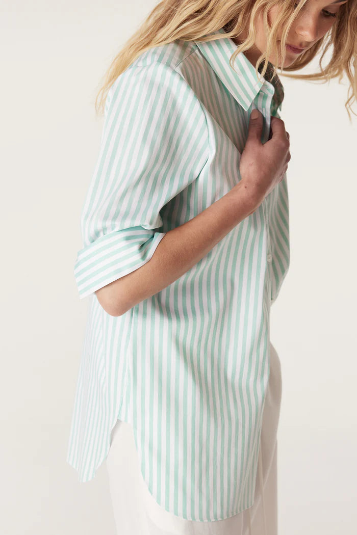 Henri Shirt - Seafoam Stripe