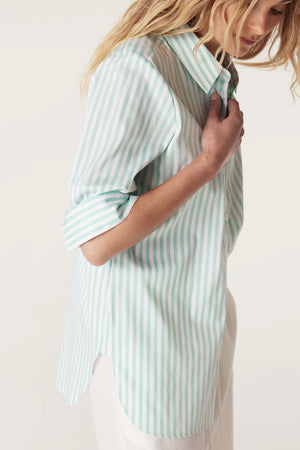 Henri Shirt - Seafoam Stripe