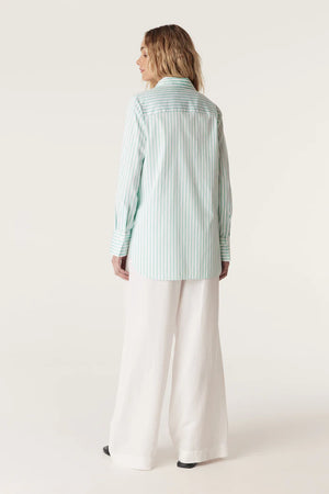 Henri Shirt - Seafoam Stripe