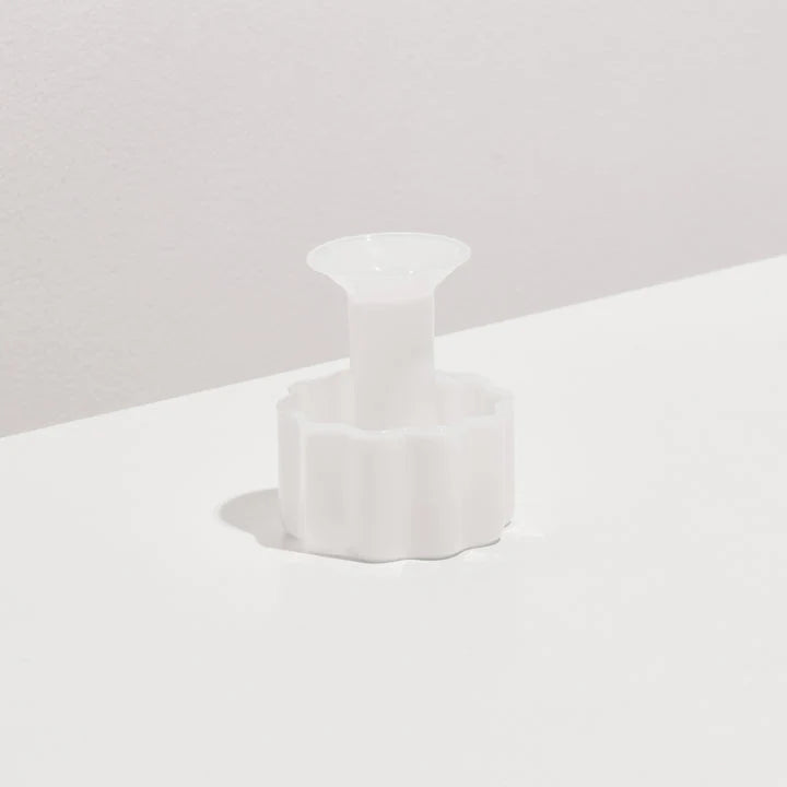 Wave Candle Holder - White