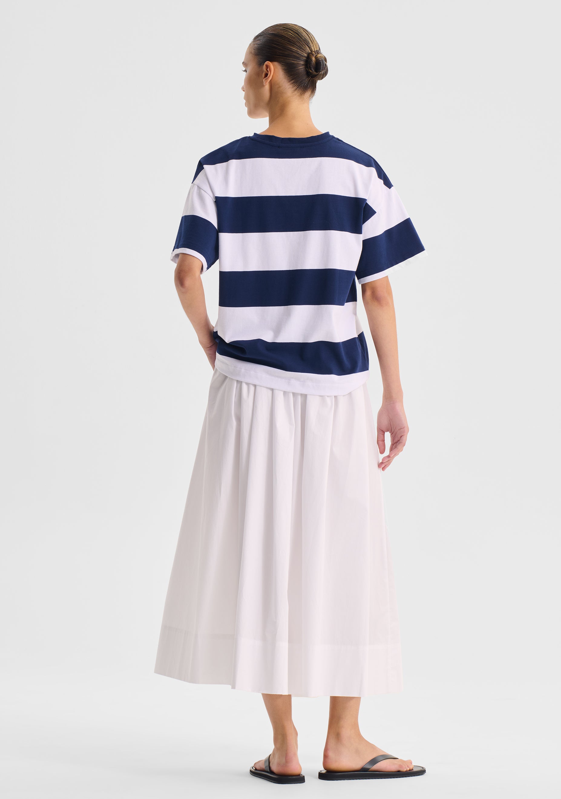 Rory Stripe Tee | Navy