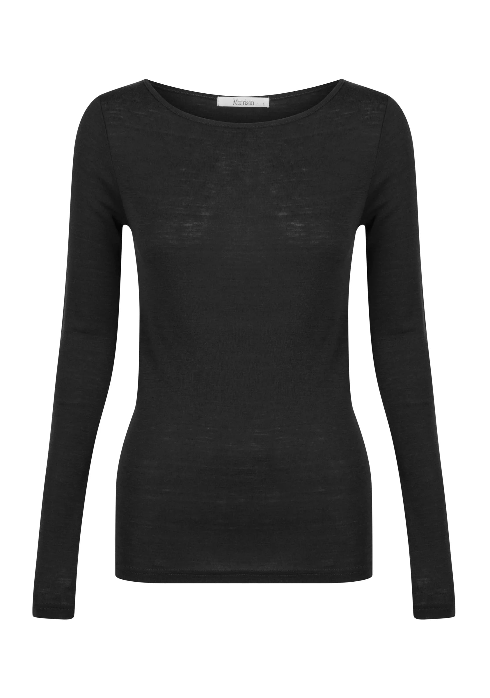 Morri Merino Round Neck - Black