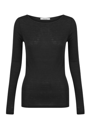 Morri Merino Round Neck - Black