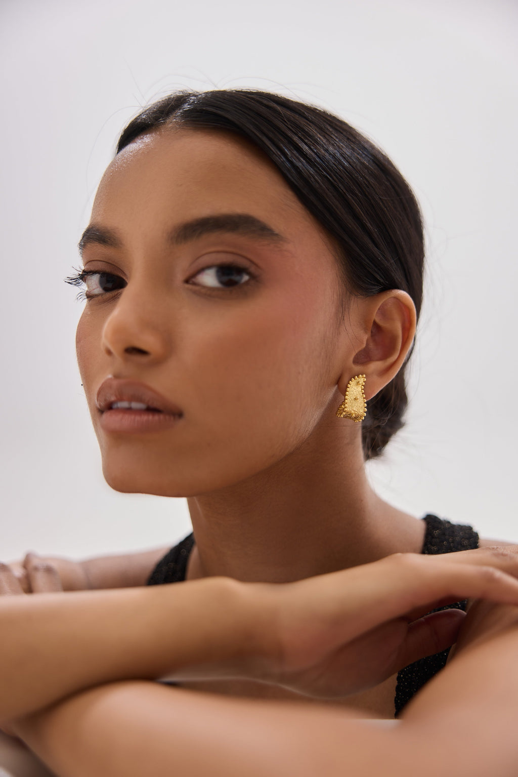 Paisley Huggie Earrings