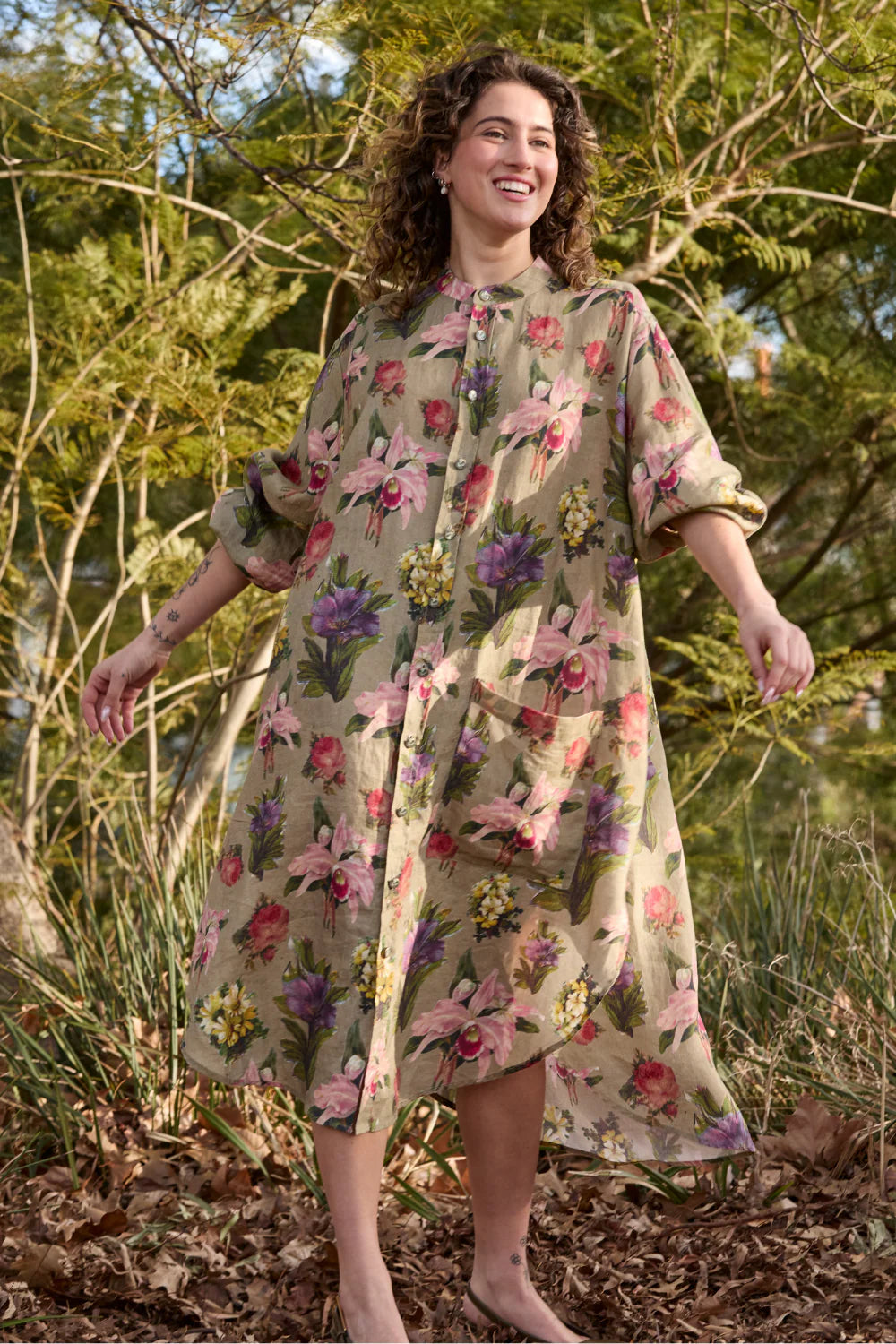Prue Botanist Shirt Dress | Size M
