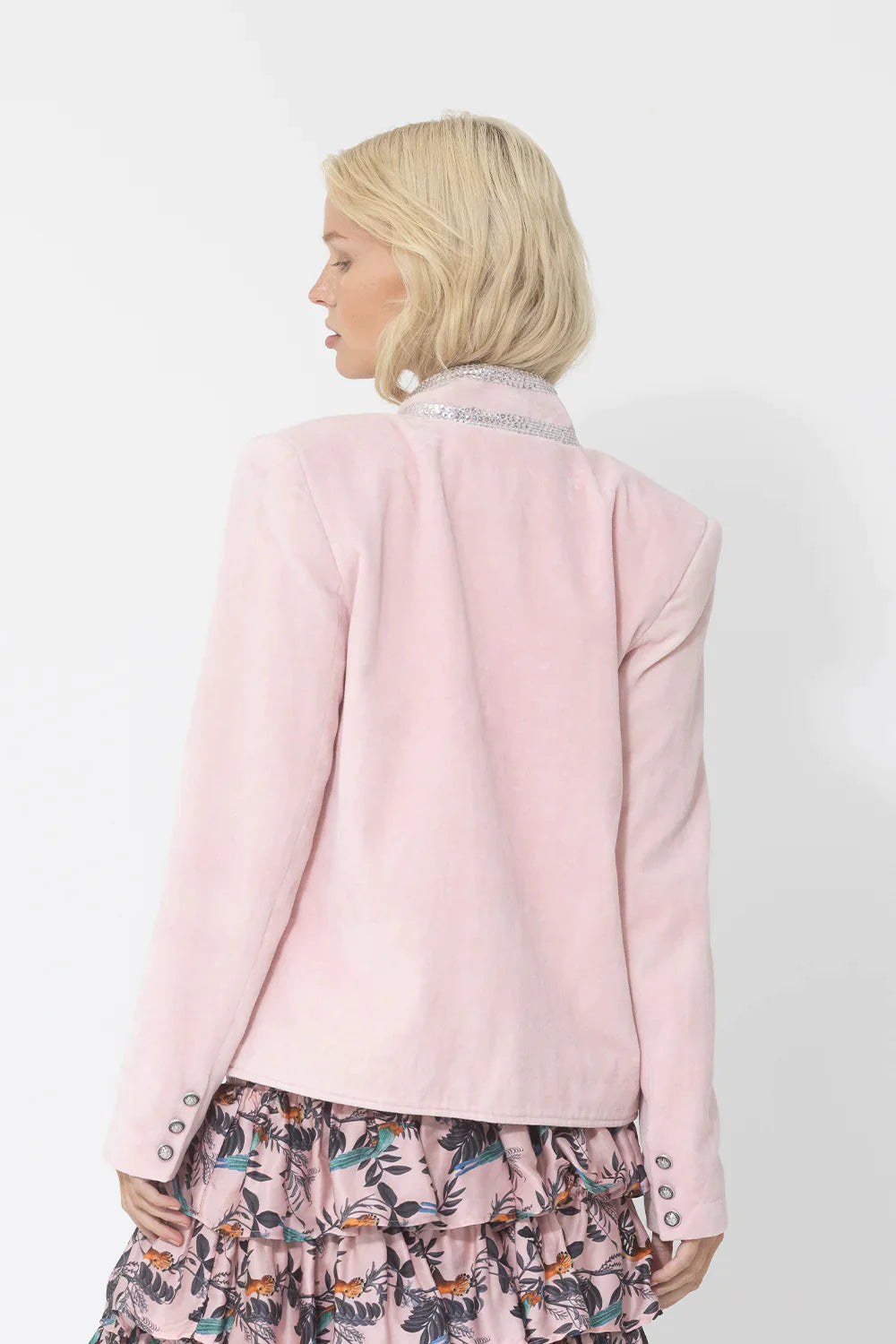 Royale Jacket - Ice Pink/Silver