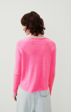 Women's t-shirt Sonoma Long Sleeve- Fluro Acid Pink