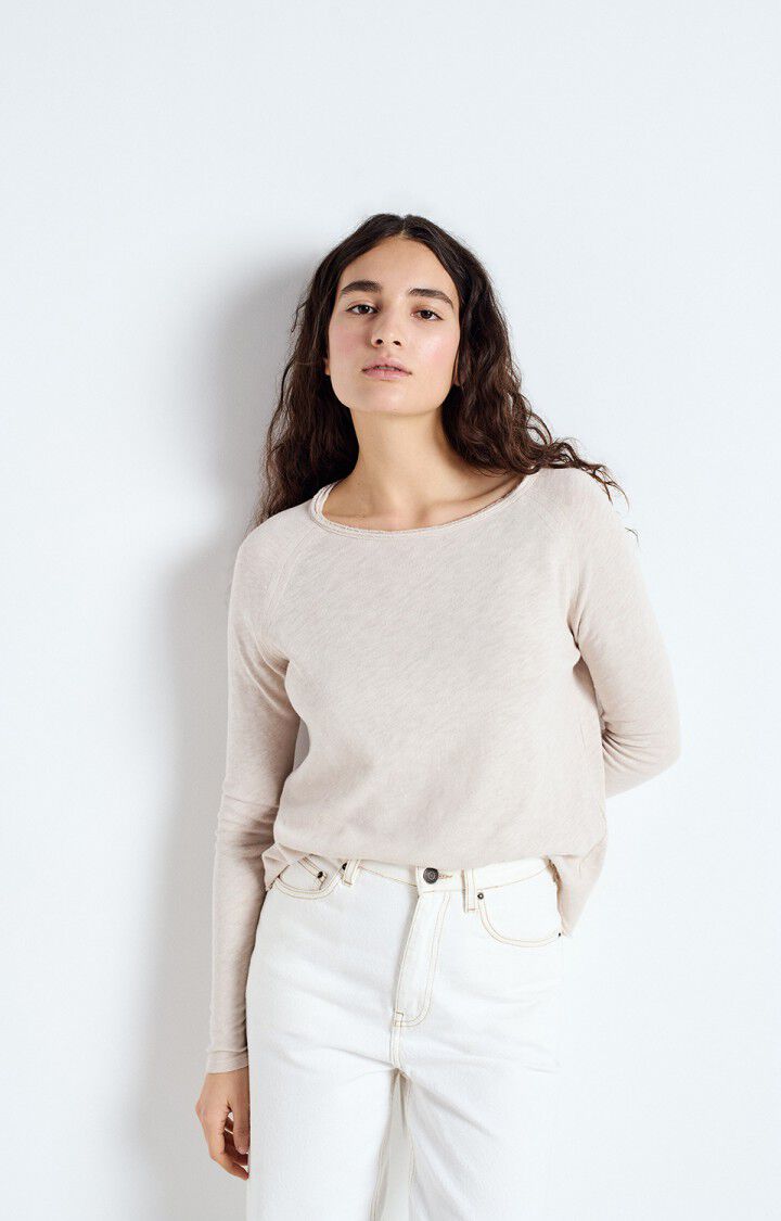 Women's L/S t-shirt Sonoma | Boat Neck | Vintage Mastic
