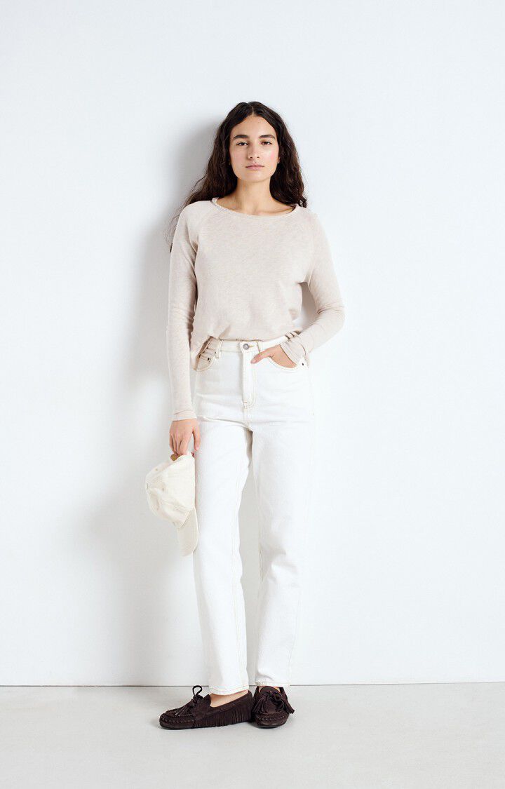 Women's L/S t-shirt Sonoma | Boat Neck | Vintage Mastic