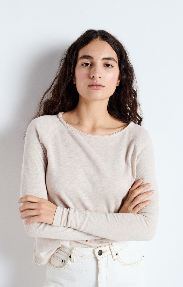 Women's L/S t-shirt Sonoma | Boat Neck | Vintage Mastic