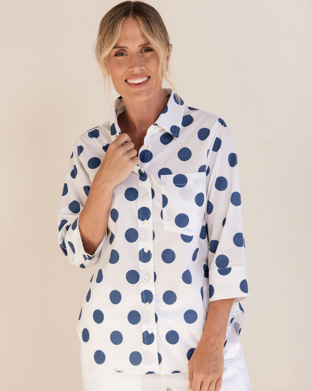 100% Cotton 3/4 Sleeve Shirt