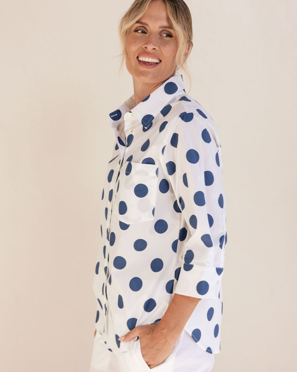 100% Cotton 3/4 Sleeve Shirt