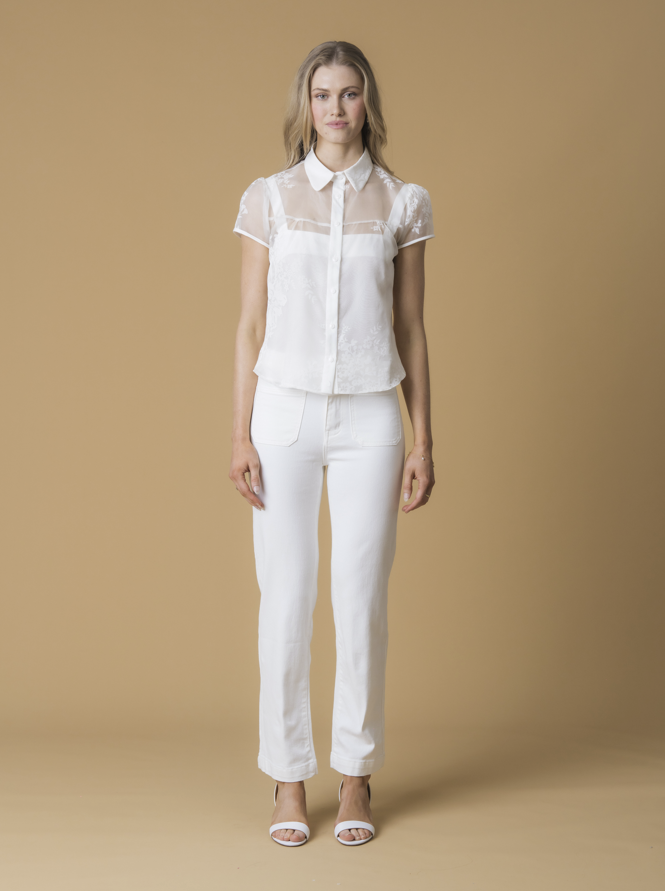 Naomi High Rise Straight Jeans | Burrata