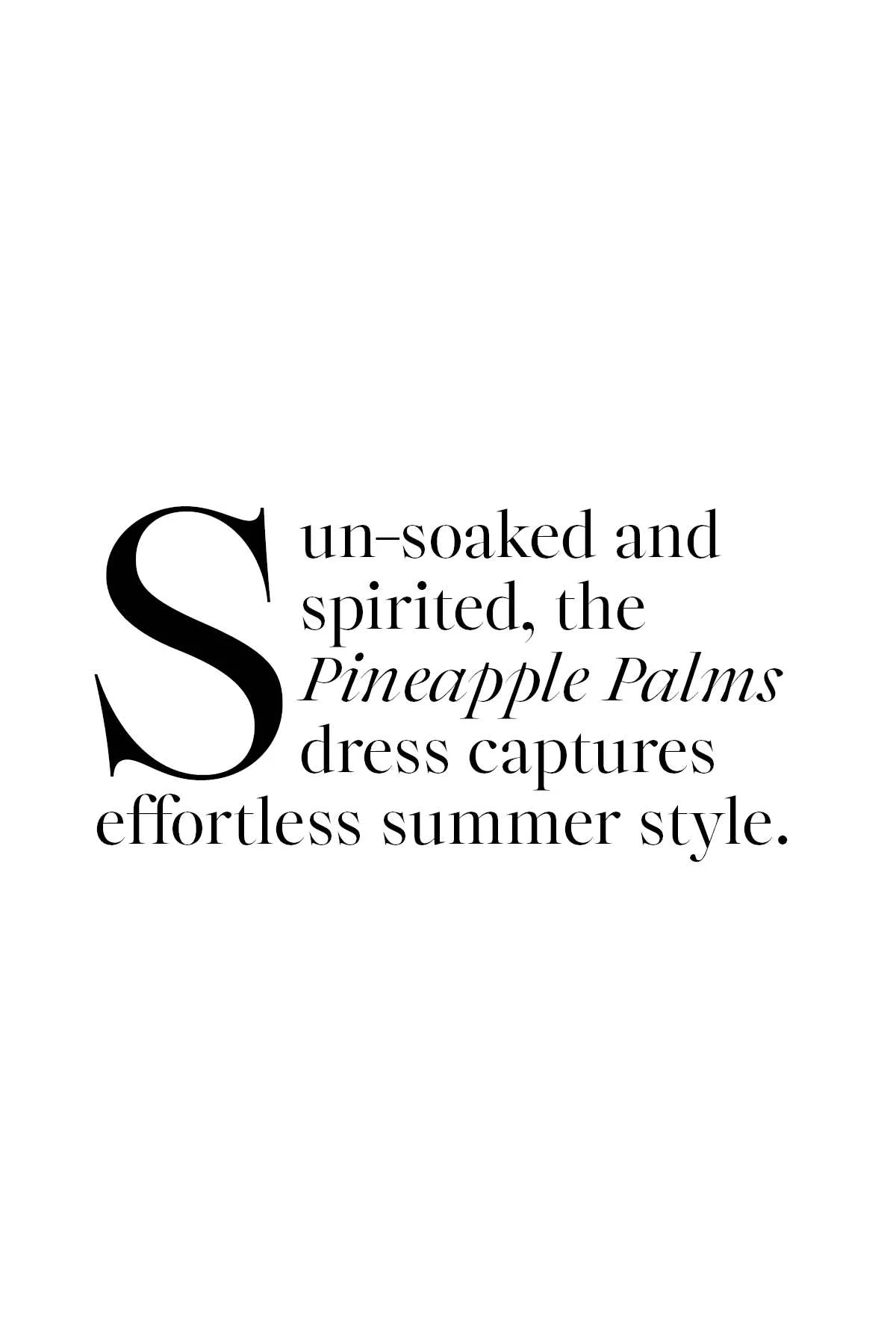 Pineapple Palms Dress