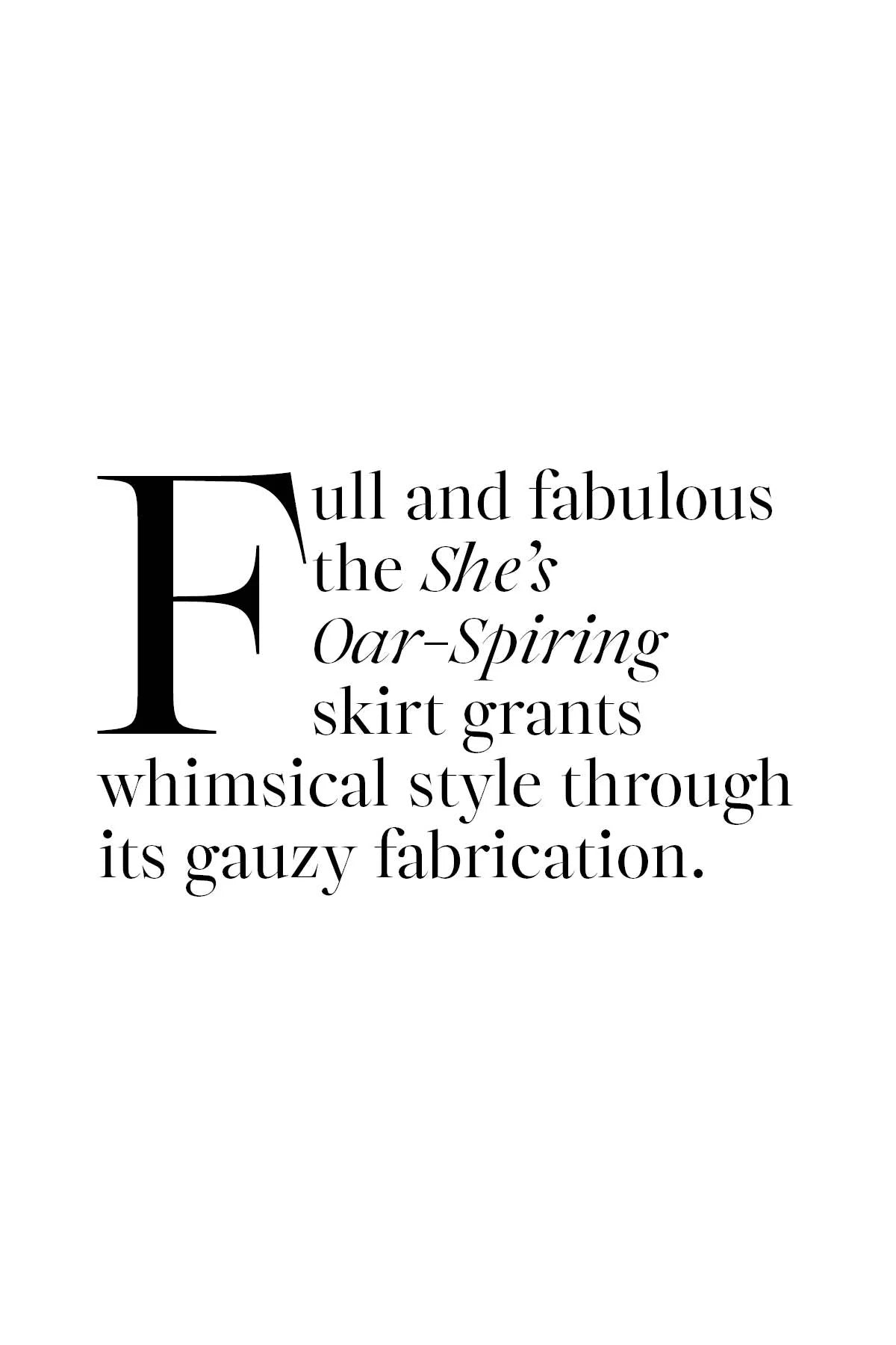 She's Oar-Spiring Skirt