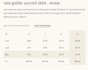 Accord Skirt - Stone