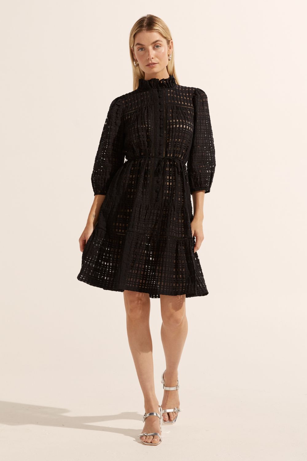 Beacon Dress- Black Check