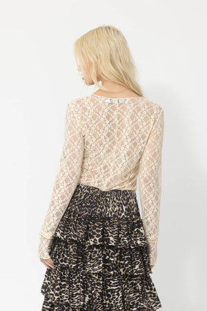 Geo Floral Lace Top