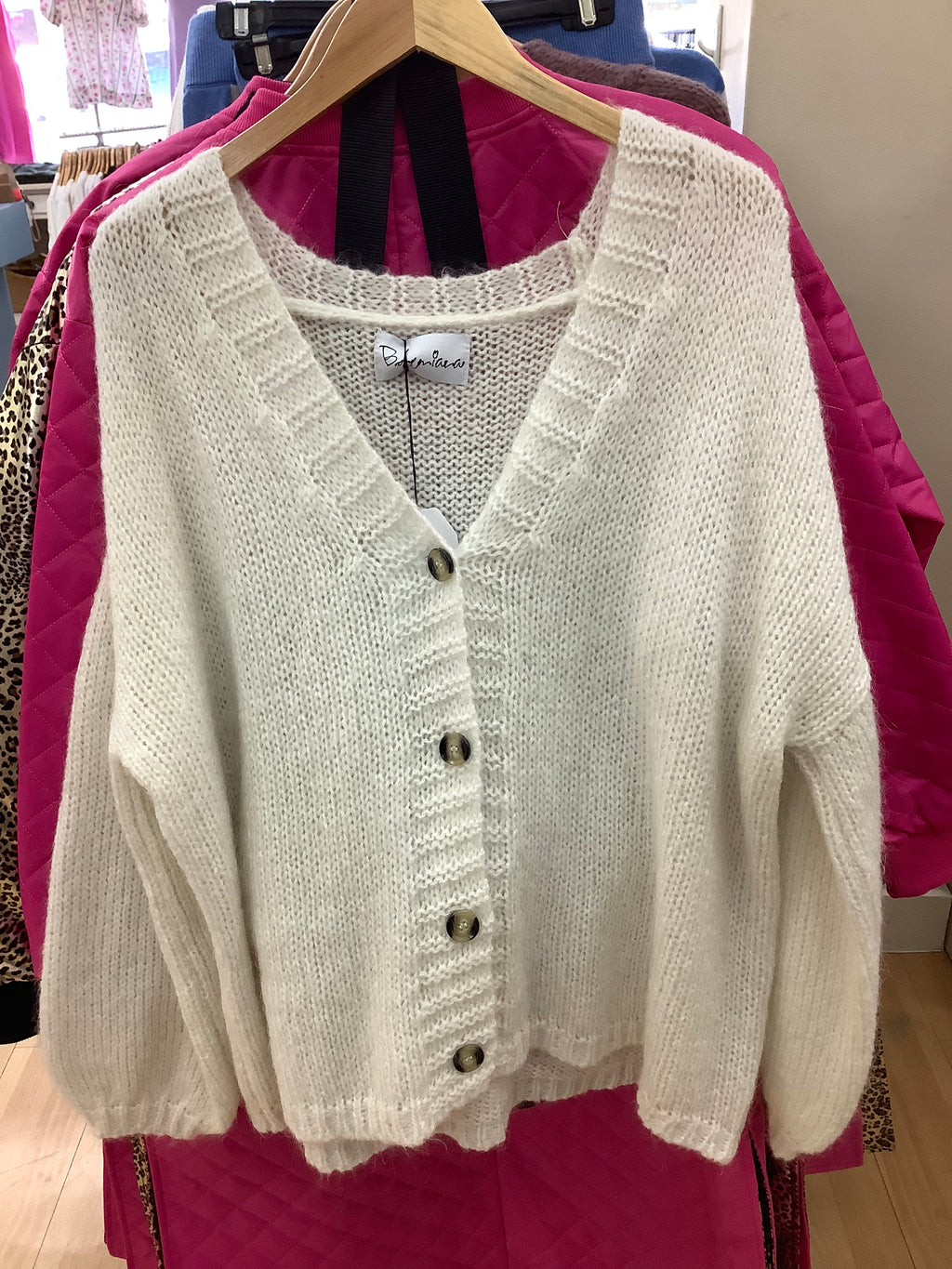 Marion Mohair Cardigan - Off White