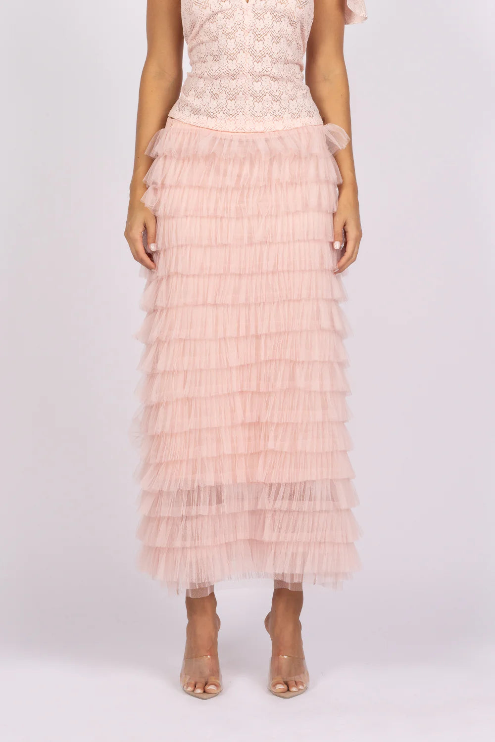 Slim Tutu Skirt - Ice Pink