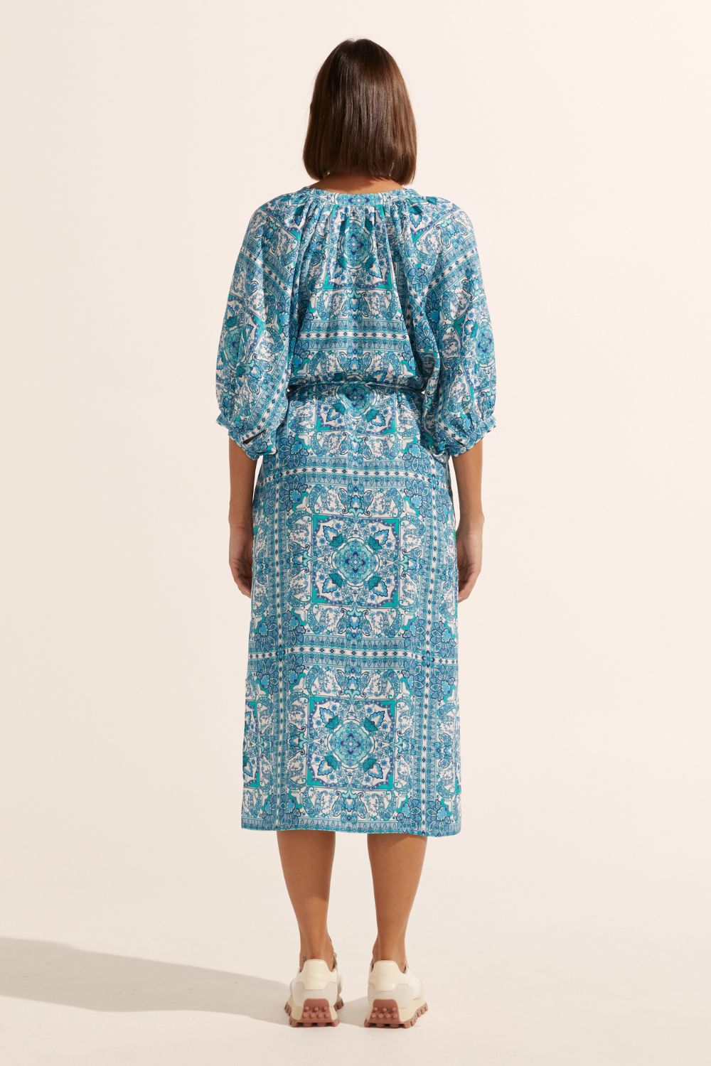 Sojourn Dress - Sapphire Tile