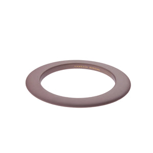 Oval Bangle - Matt Taupe