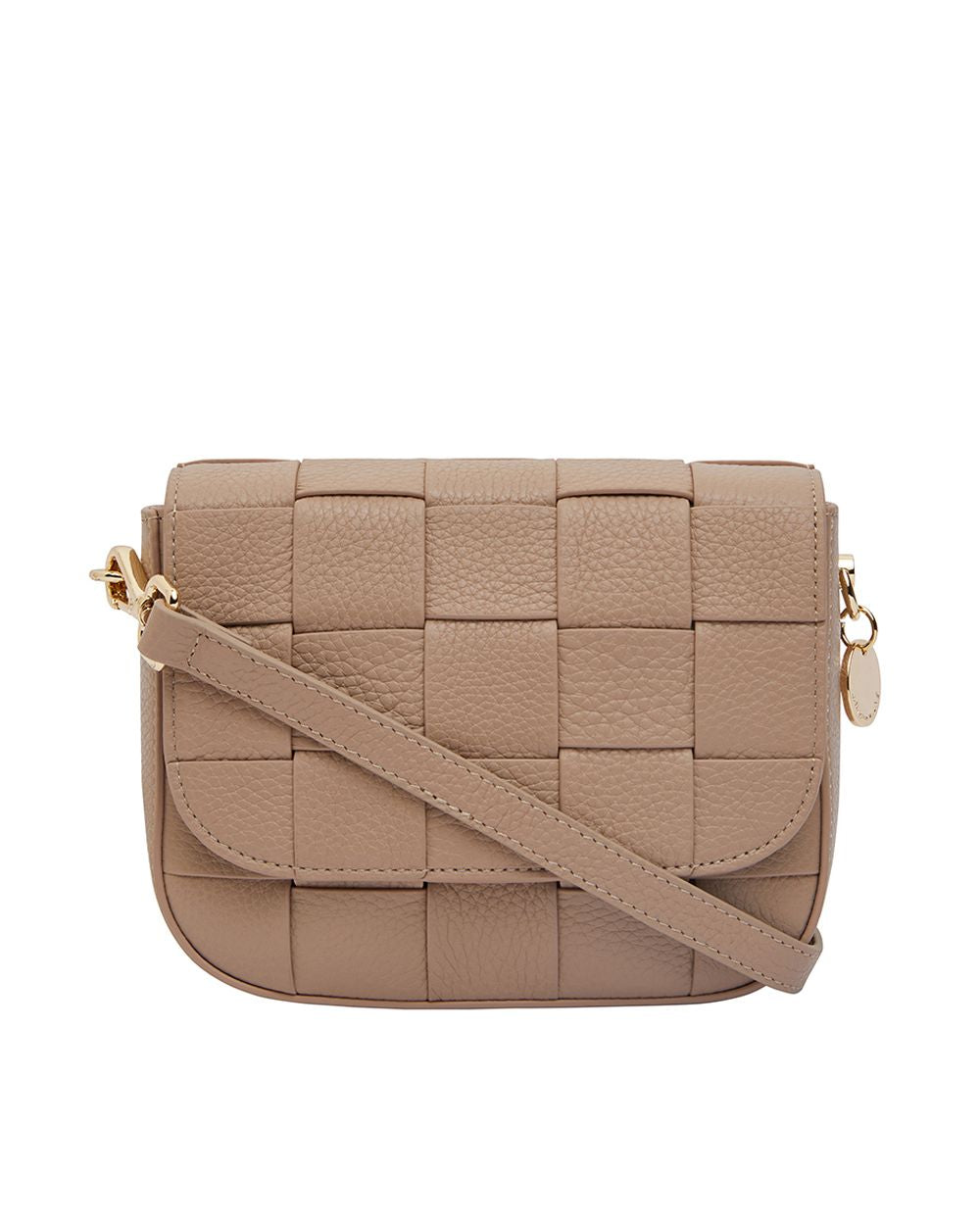 Clara Weave Crossbody Bag - Fawn