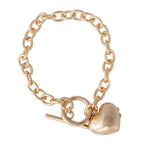 Gold Locket Bracelet