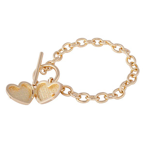 Gold Locket Bracelet