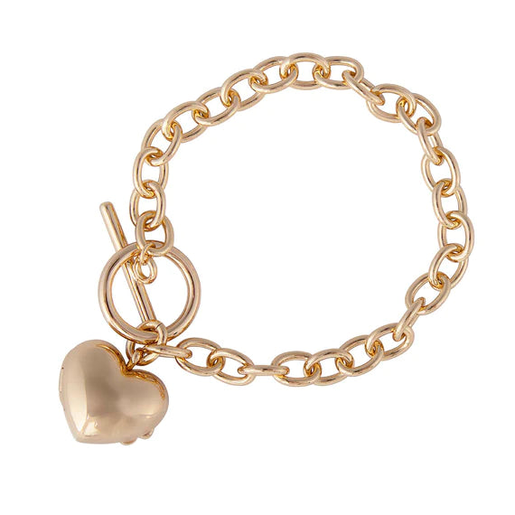 Gold Locket Bracelet