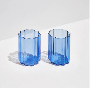 Wave Glass Set - Blue