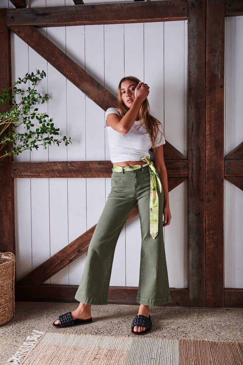 Emmett crop wide leg 2025 jeans